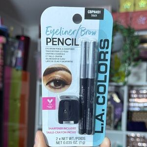 L.A. Colors Black Eyeliner and Brow Pencil Duo
